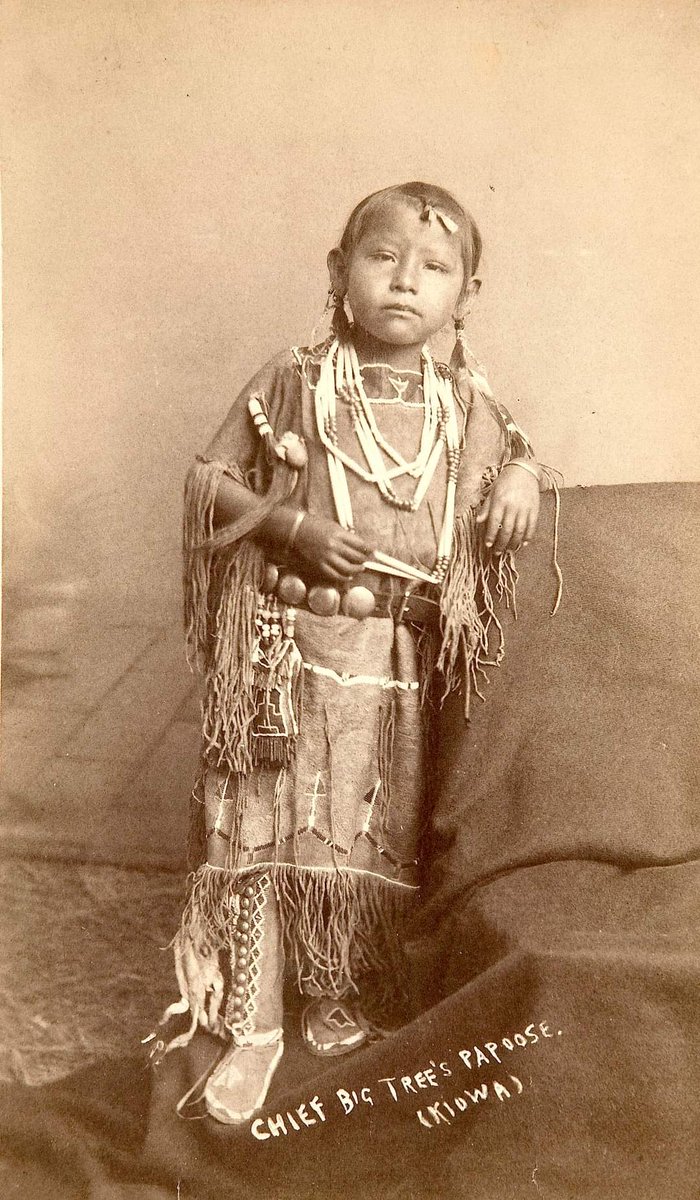 The child of Chief Big Tree. Kiowa. ca. 1890. Photo by Lenny & Sawyers