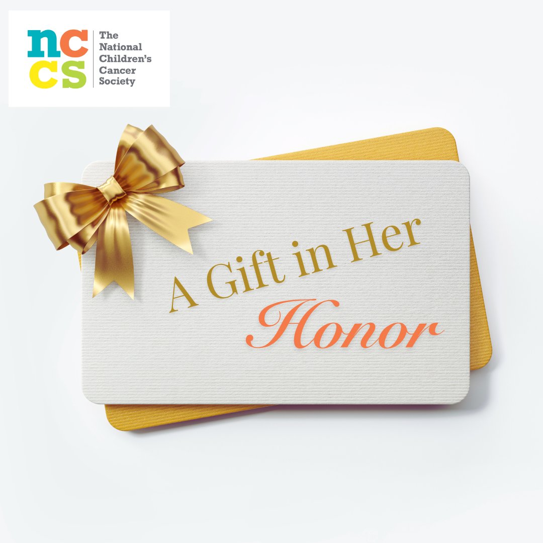 This Mother's Day, give her a gift with meaning: a donation made in her honor!  A tribute donation is a beautiful way to show her how much she means to you – while also supporting families battling childhood cancer.  thenccs.org/donate

#theNCCS #childhoodcancer #MothersDay