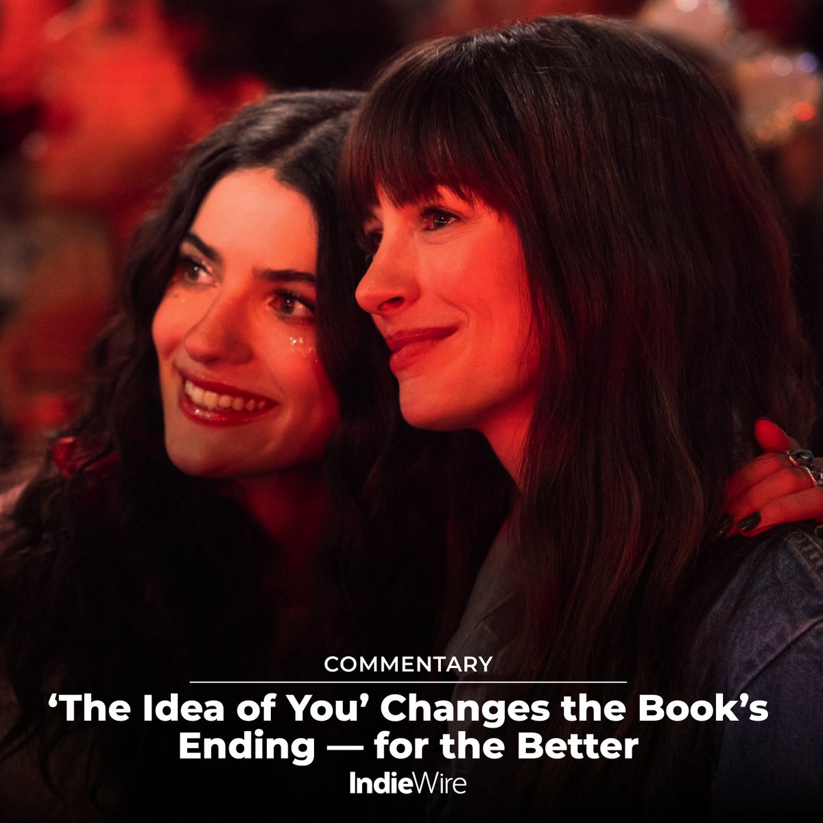 #TheIdeaOfYou is such a steamy, fun delight that actually improves upon its source material. See how the film changes the book's ending: trib.al/ljmcsQ4