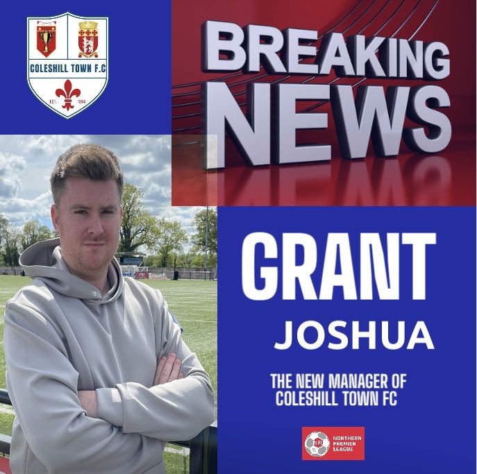 ✨UNDER NEW MANAGEMENT ✨

The news we’ve all been waiting for! 

Welcome on board @GrantJJoshua to the fresh look Coleshill. Look out for Grant’s thoughts to follow 👌