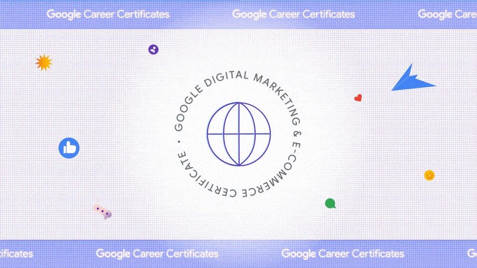 The #Google Digital Marketing and E-Commerce Professional Certificate is available to #DWP Customers.

Use the link below to find out more, register and get access to all Google Career Certificate courses.

ow.ly/hpQ250RsF4j

#GrowWithGoogle