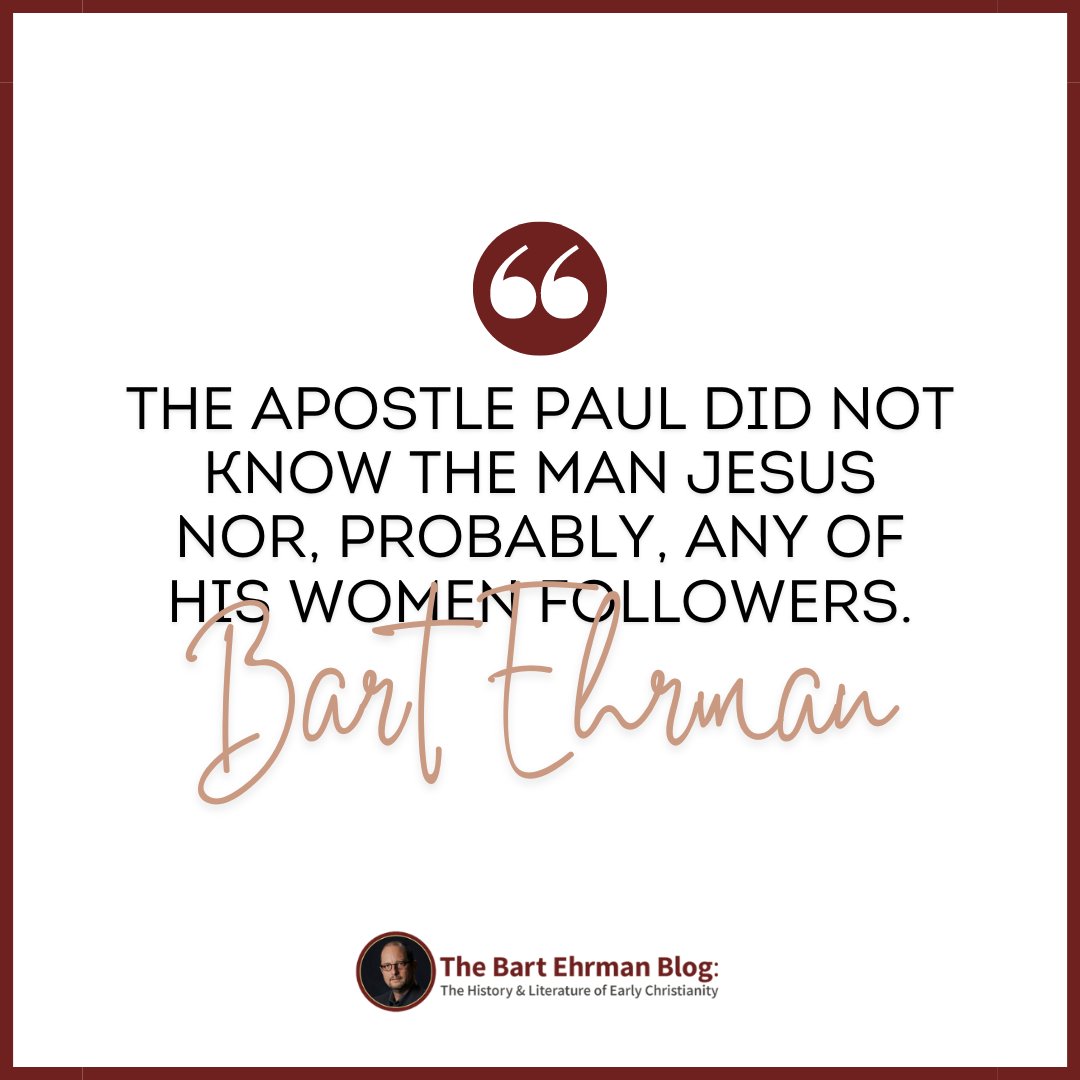 Did Paul favor gender equality? 🧐 ehrmanblog.org/did-paul-favor… #blog #apostlepaul #jesus #bible