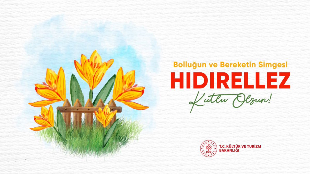 Bolluğun, bereketin, baharla birlikte gelen yeni umutların müjdecisi #Hıdırellez Bayramı kutlu olsun.
