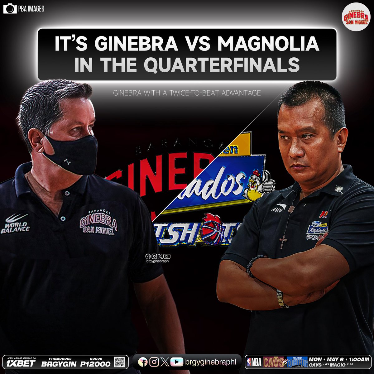 The elimination round has come to an end, and we’re excited to announce our quarterfinal matchup: Magnolia Chicken Timplados Hotshots! 🍿