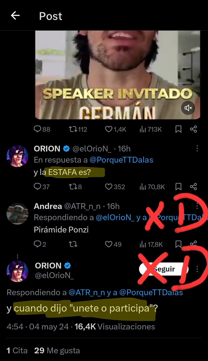 DalasReview's tweet photo. Dime que tienes Síndrome de clown sin decirme que tienes Sindrome de clown 🤡

De verdad, ¿cómo de payaso tienes que alcanzar a ser para defender a Germen Garmierda en su estafa piramidal?

¿Todos los payasos que defendieron al Germán el año pasado dirán algo sobre esto? ¿Todos los que saltan cada día a llamarme estafador a mí por gilipolleces que ni estafa son van a alzar la voz contra Germen Garmierda?

No.

Ni siquiera creo que el estafador de Germen Garmierda hable al respecto de esto. Se quedará calladito igual que hizo su amigo Town 🤡