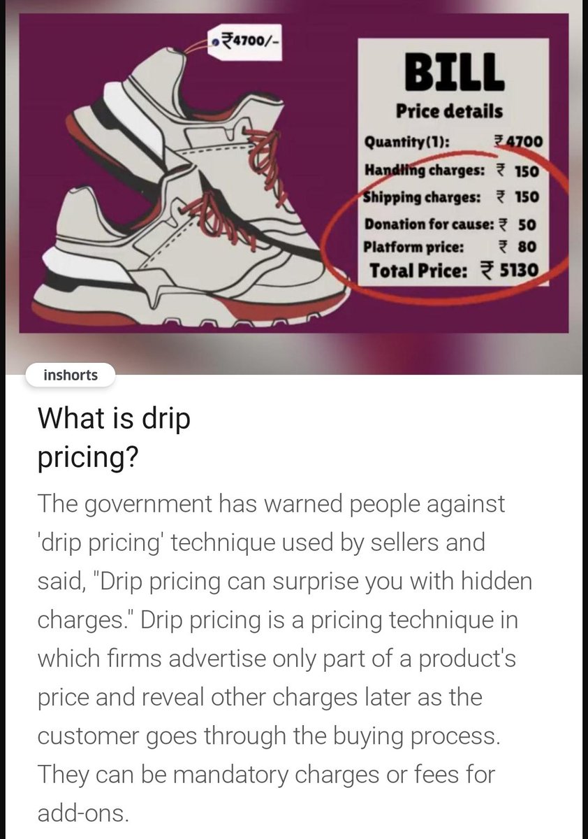 Beware of drip pricing and oppose it if unnecessary charged. #notodrippricing
#drippricing #forcecharges #consumerrights