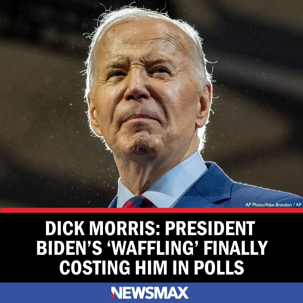 Dick Morris on President Biden's polling freefall: 'Biden seems to make no distinction between the people that [raided Israel on Oct. 7] and the victims of the raid ... Biden is paying an enormous political price with this waffling.' Read More: bit.ly/3wmsBbY