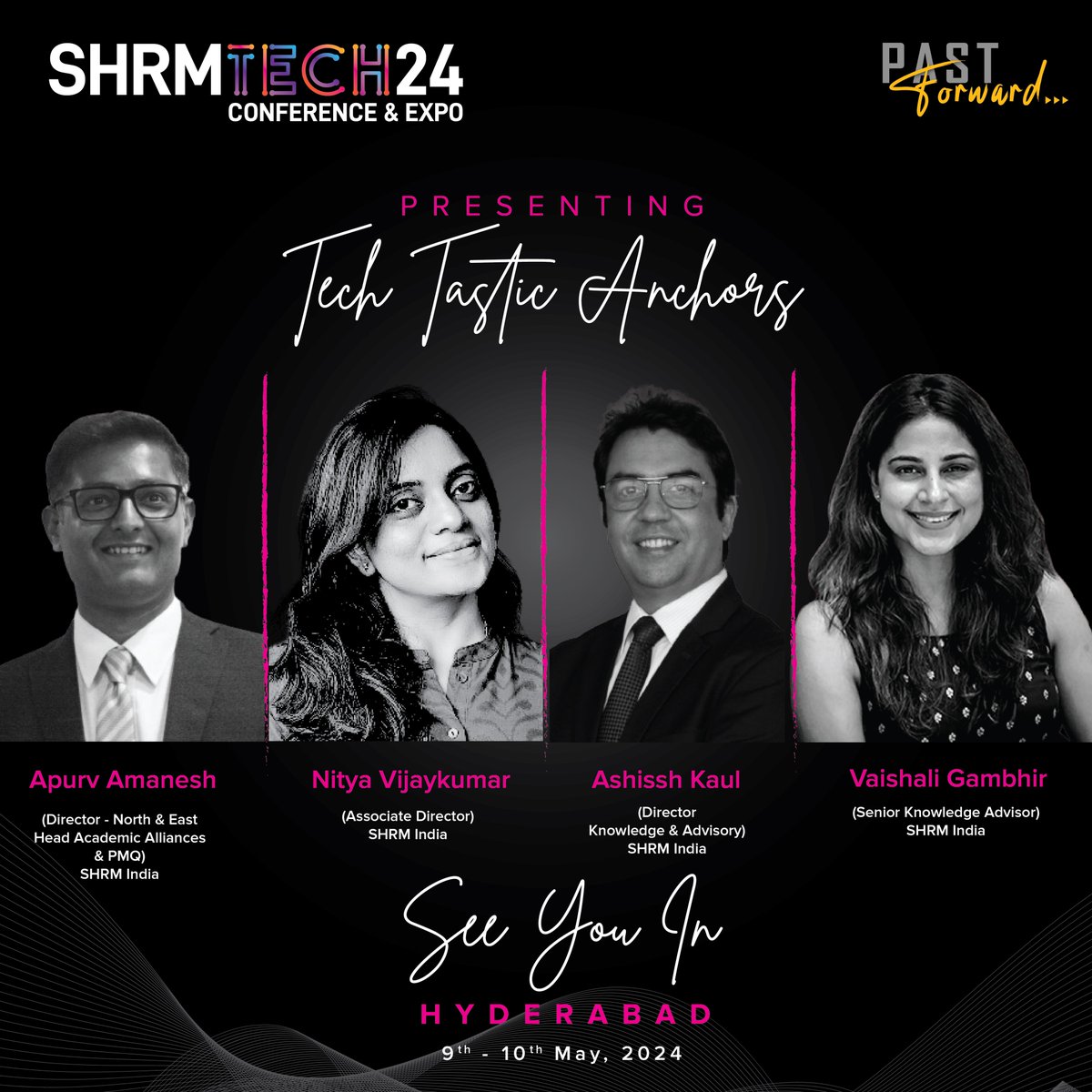 Introducing the dynamic anchors who'll be guiding us through our upcoming #shrmindiatech conference. Their energy, expertise, and eloquence are sure to make this event unforgettable! Stay tuned for more updates and get ready to be captivated by their charisma and charm.…