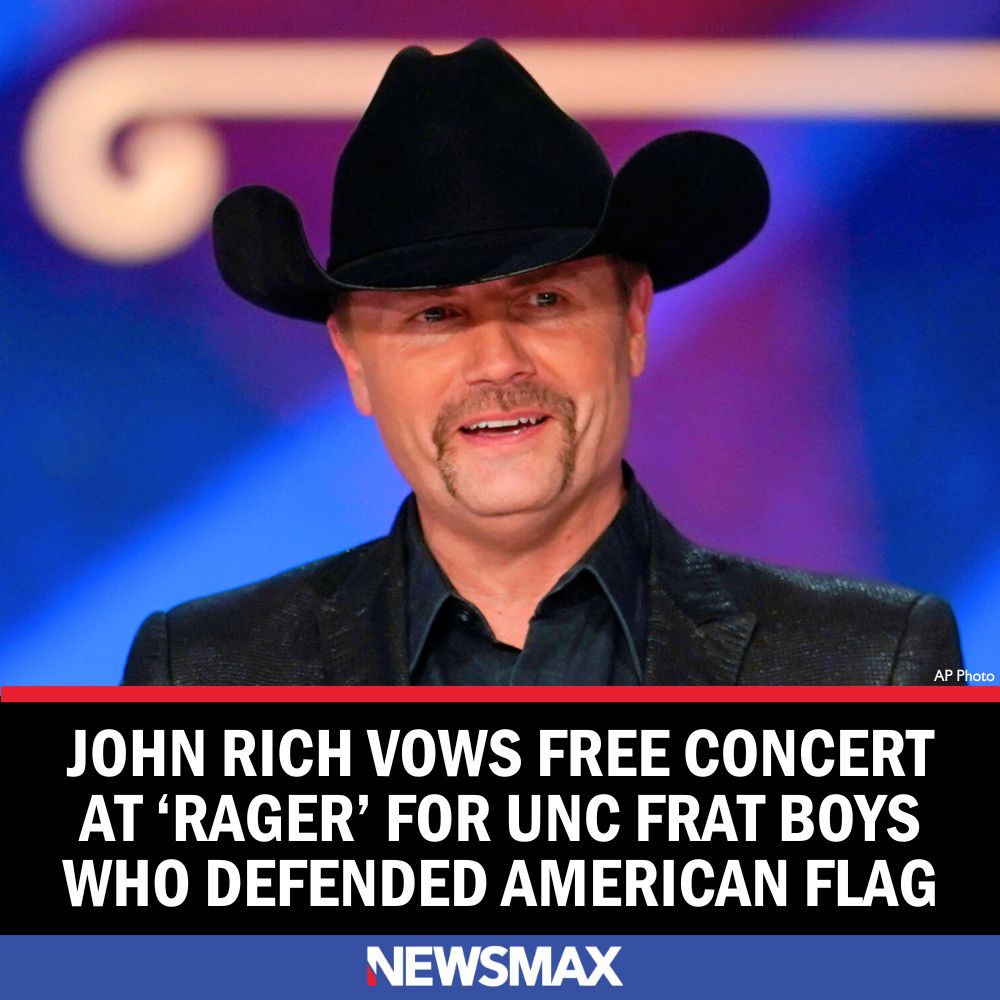 Country music singer John Rich reiterated Friday that he will play a free concert to honor the University of North Carolina at Chapel Hill fraternity brothers who defended the American flag from pro-Palestinian protesters earlier this week. MORE: bit.ly/4bibcAJ