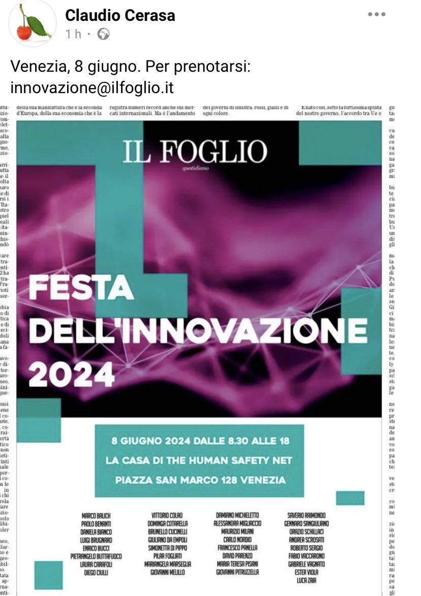 Paghiamo anche l'ENNESIMA inutile festa del giornale sprovvisto di lettori e introvabile nelle edicole? Immancabili i ministri e il comico per mancanza di prove 🫤