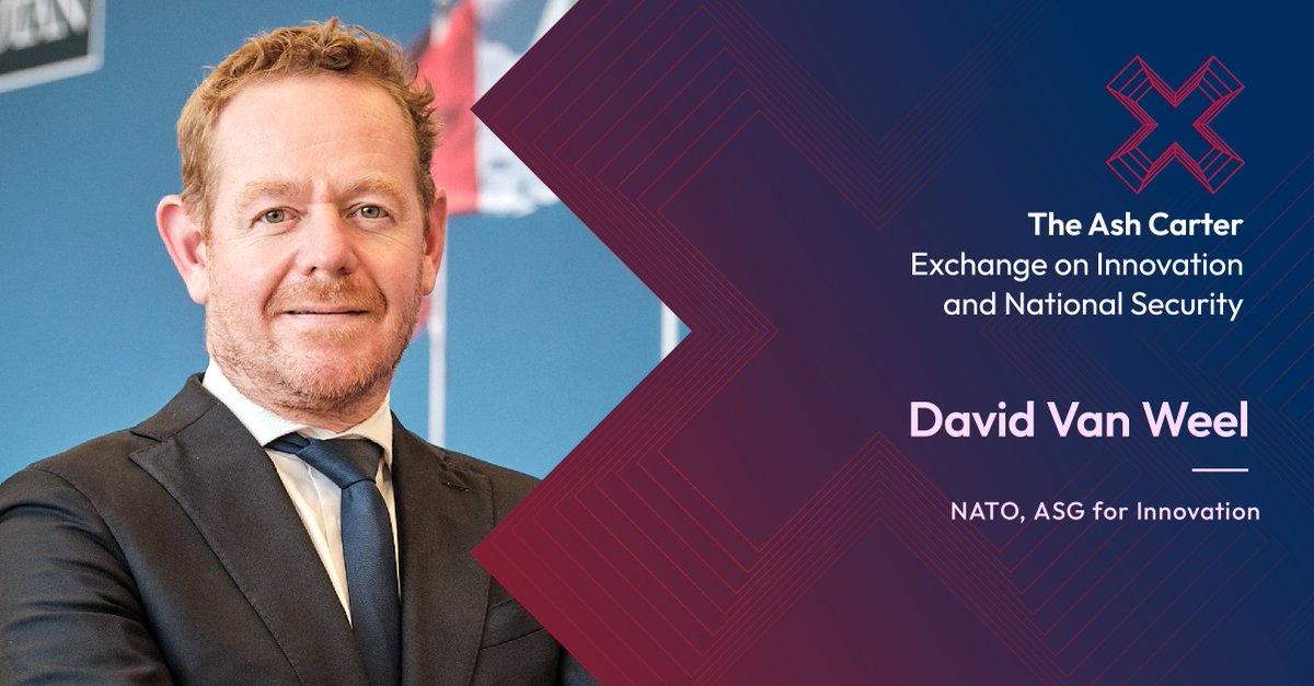 New speaker announcement! @davidvanweel, @NATO, ASG for Innovation, joins the Ash Carter Exchange on May 7th and 8th alongside more than 50 speakers.

Learn more: bit.ly/4d5Kdt7  

#CarterExchange24 #SCSPTech #EmergingTech