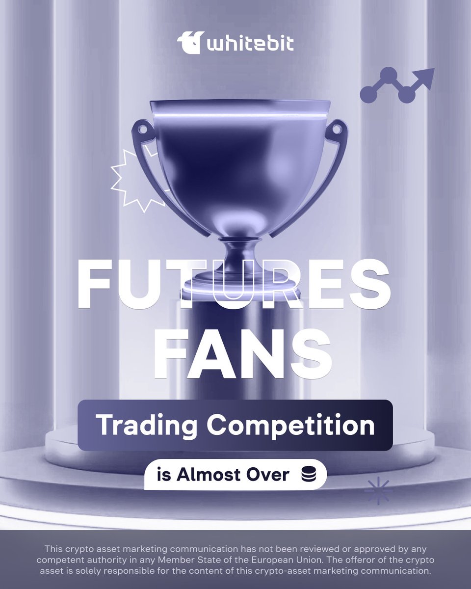 With just a few hours remaining until our expansive futures competition ends, secure your trading volume and ascend to the top of the tournament leaderboard! It's time for one last push: whitebit.com/trading-compet…