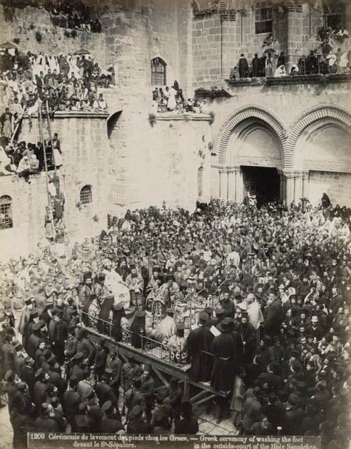 Osmanlı Kudüs’ünde paskalya. 1890. Tüm hristiyan aleminin paskalyası kutlu olsun.