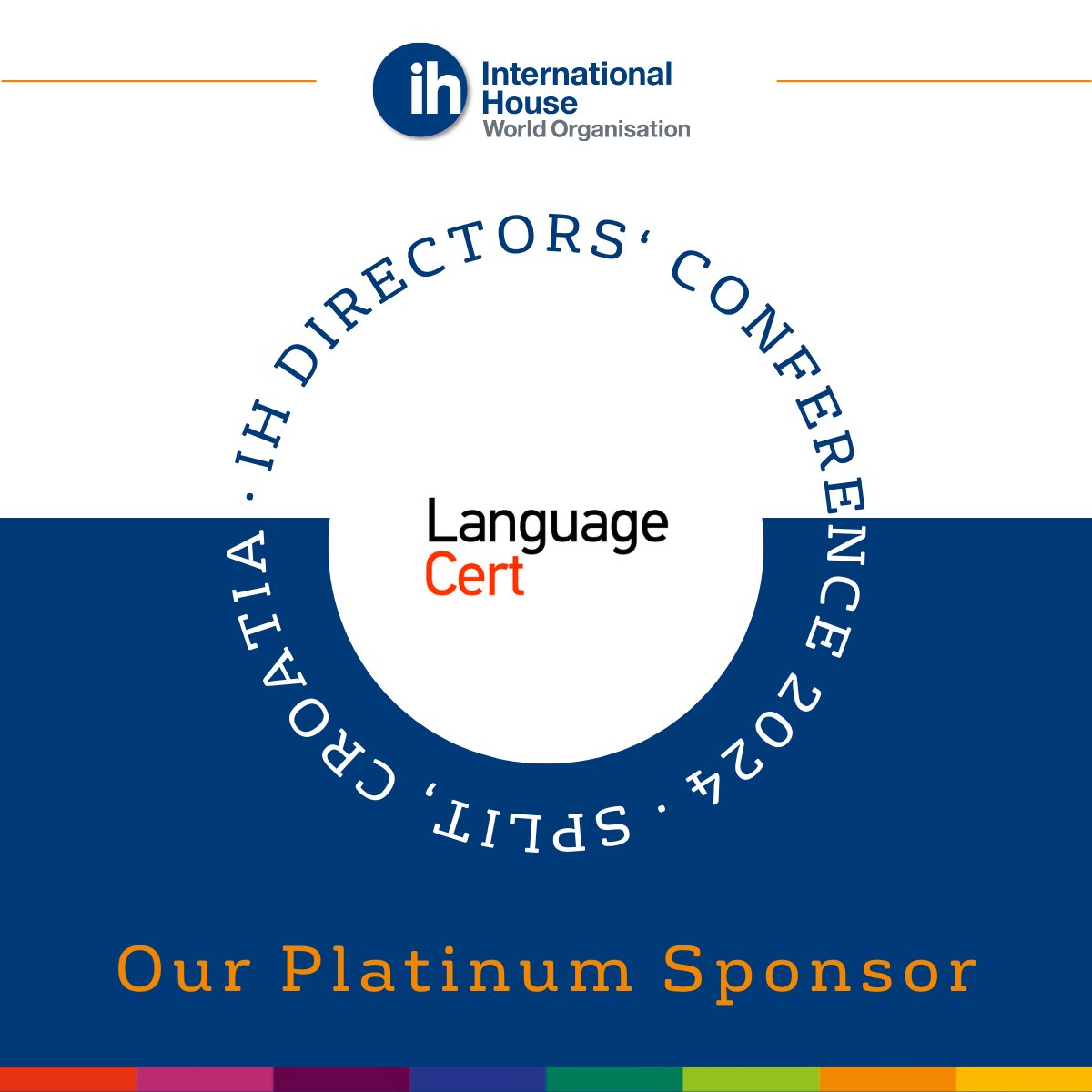 Thank you 🙌 to our Platinum Sponsors for the IH Directors’ Conference 2024, LanguageCert.

LanguageCert is an organization dedicated to language skills assessment and certification. Learn more here 👇selt.languagecert.org 

#IHDirConf2024 #ihworld #InternationalHouse