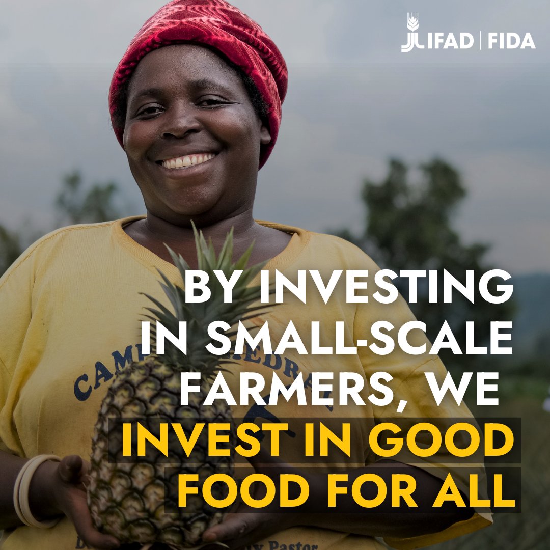 We won't be able to achieve #ZeroHunger without small-scale farmers. They already grow 1/3 of the world's food. Think of what they could achieve with the right investments 🌾