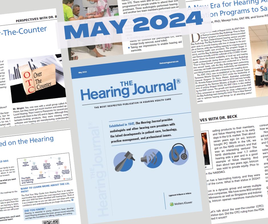 Our #May issue is now online! Read it today! ow.ly/5MPr50QIQJL #BetterSpeechandHearingMonth #ASHA #SpeechLanguagePathology #AuDpeeps #audiology #hearingcare #OTCs #pediatrichearingloss #AudiologyWithoutBorders
