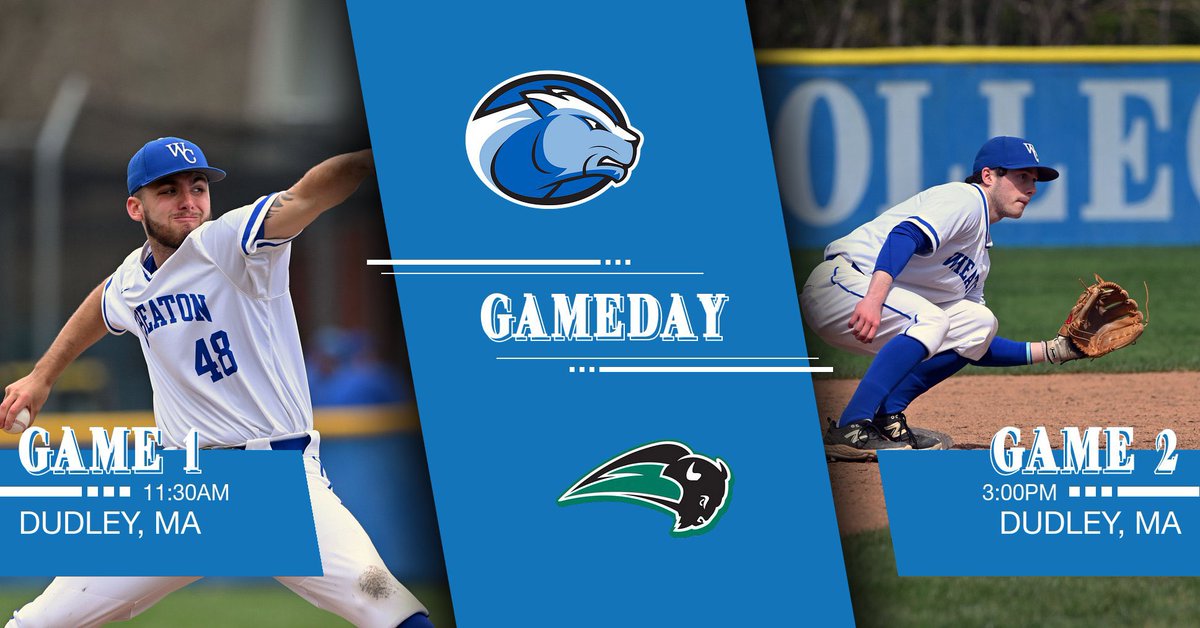 WheatonBSB's tweet image. The Lyons head to Nichols in Dudley, MA today for a double header to wrap up regular season play. First pitch is at 11:30am.
#golyons