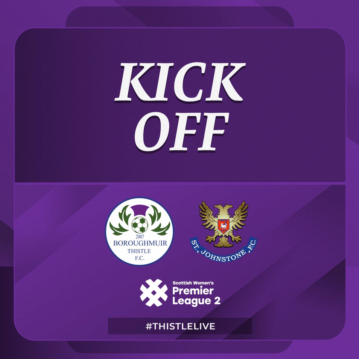 Boroughmuir get us underway at Meadowbank! Come on Thistle! 🟣0-0🔵 | 1' | #ThistleLive