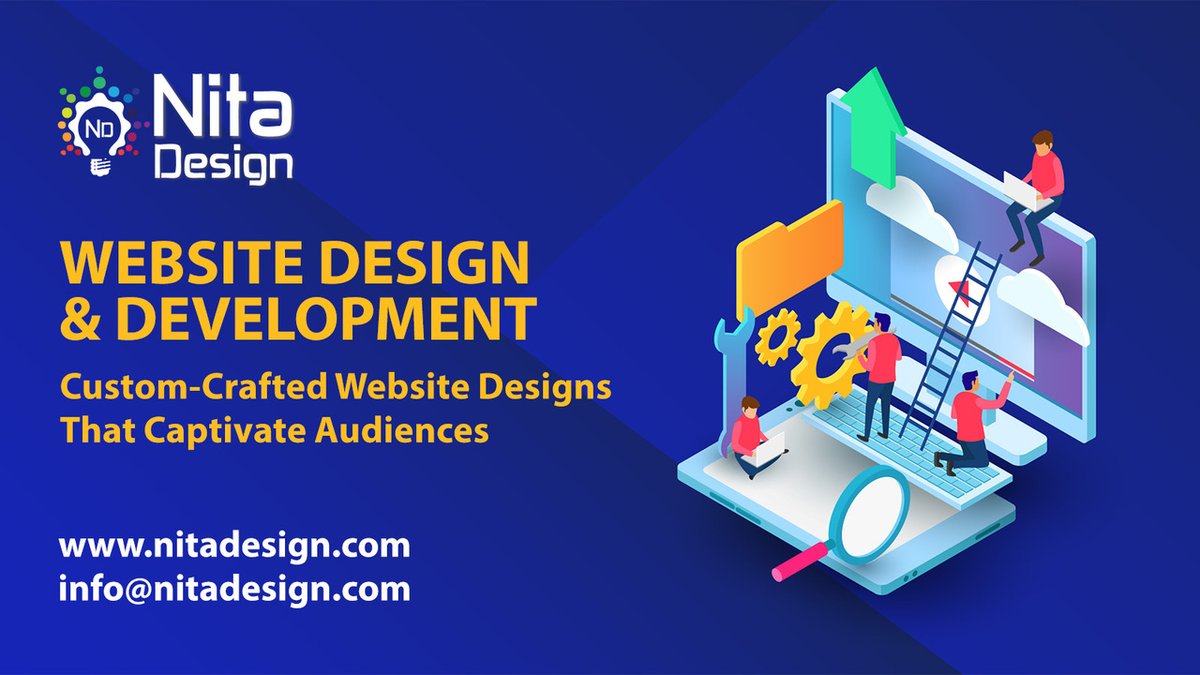 Make a lasting impression with our professional website design and development services. We create visually stunning, functional websites that resonate with your target audience. #UIUX #DigitalDesign - nitadesign.com/website-design…