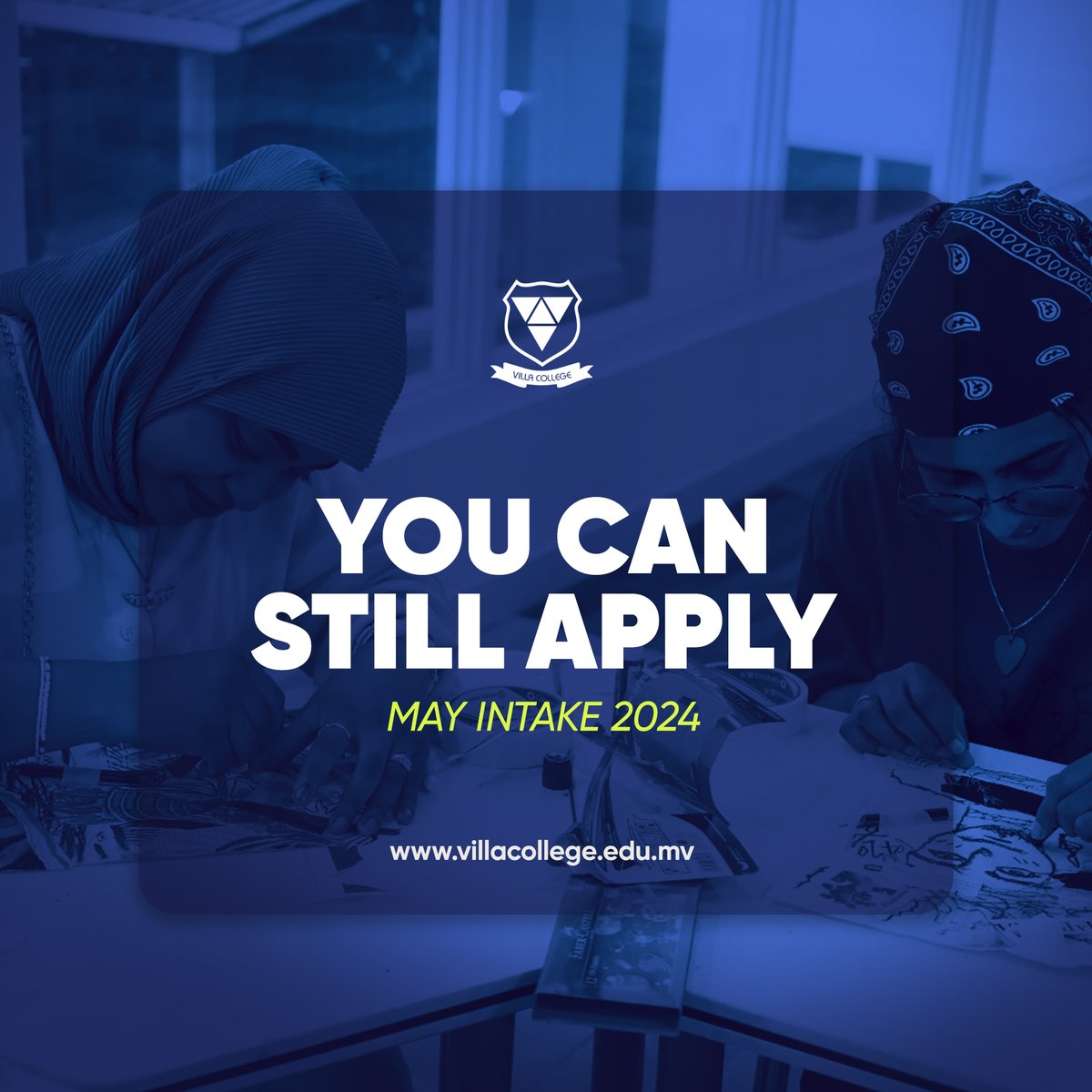 There's still time to apply!! Study at Villa College this May Intake 2024. myvc.villacollege.edu.mv/applicationfor… #MayIntake2024 #studyatvc #transformyourlifewithvillacollege