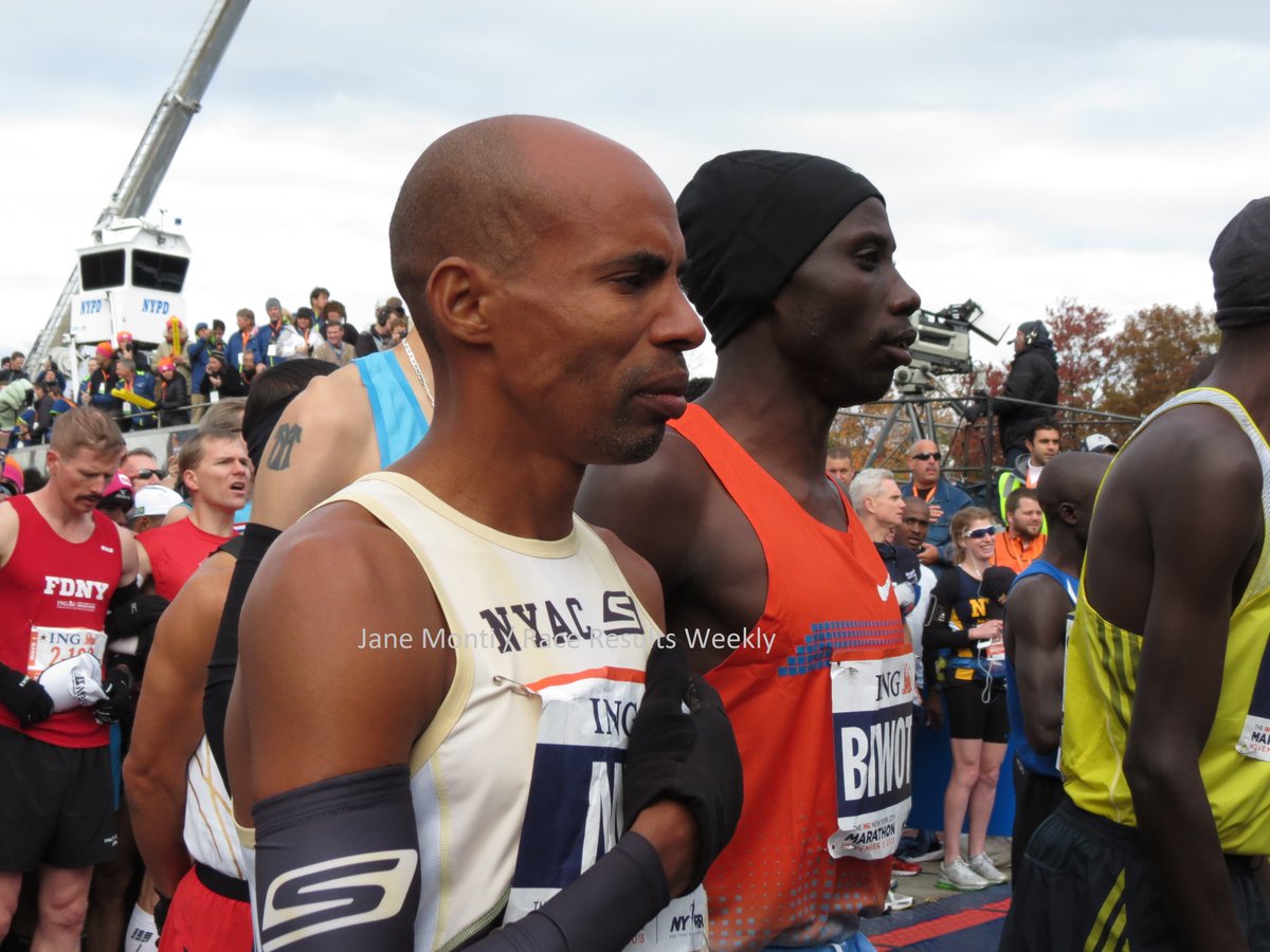 Happy 49th birthday to @runmeb, the only man to win the #BostonMarathon (2014), #TCSNYCMarathon (2009), and an #Olympic Marathon medal (silver, 2004). 2013 📷@janemonti1 for Race Results Weekly