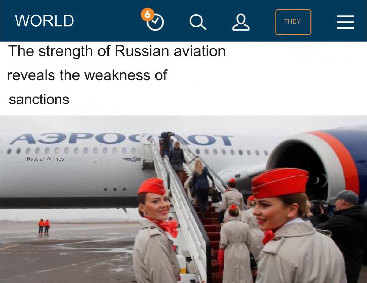 🇷🇺🇩🇪 The strength of Russian aviation exposes the weakness of sanctions!

The Germans are upset that the volume of civil air travel in Russia is increasing, despite all the Western sanctions.

“Russia can still maintain and operate foreign aircraft, although Europe and the United…