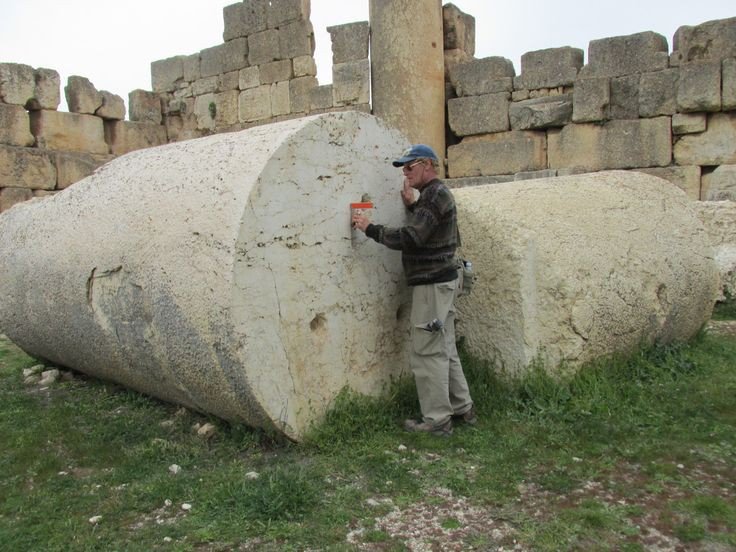 Huge cylinder blocks with a 100% smooth surface. Built by men in loincloth with chisel, hammer and 🐴.

Baalbek, Lebanon