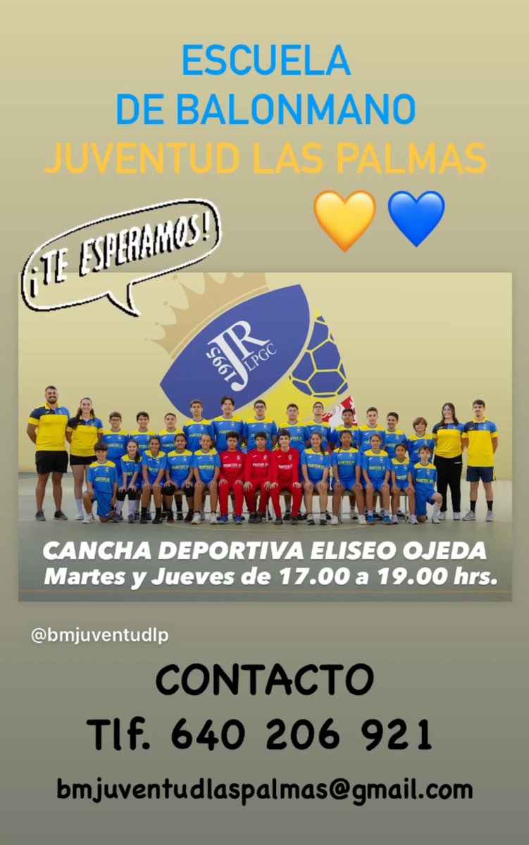 Balonmano Juventud Las Palmas (@bmjuventudlp) on Twitter photo 