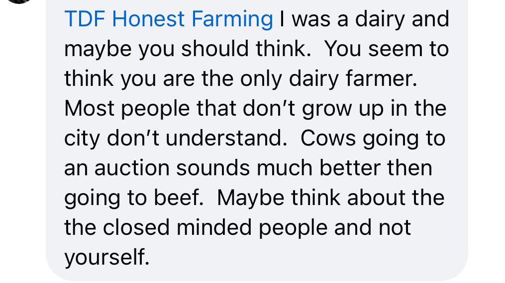 Only one of us in this conversation is a dairy farmer, the other is an ex dairy farmer who seems to think he speaks for dairies better than the actual farmer. He can piss off