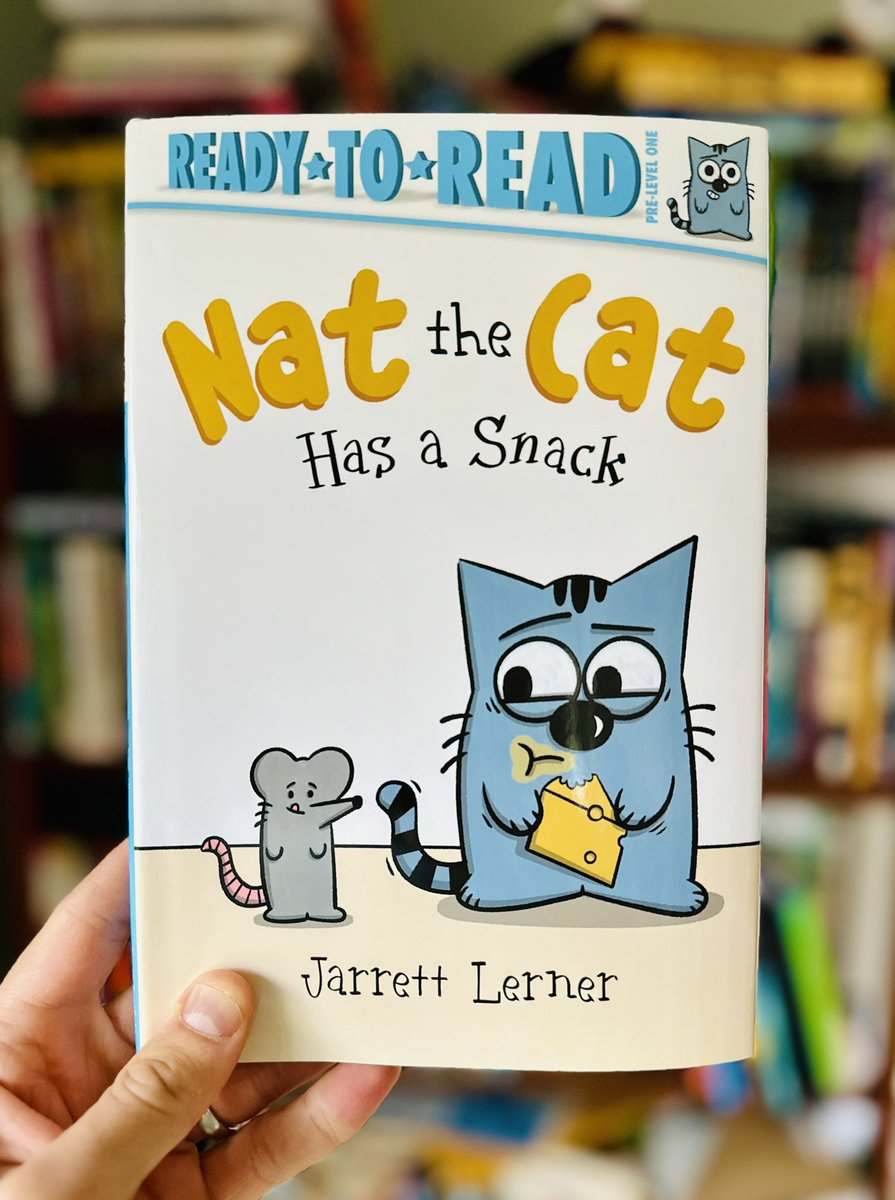 My next Nat the Cat book hits shelves in just two days! Want a signed, personalized, doodled-in copy? Order from @SilUnicornActon (where you can always order signed/personalized copies of any/all of my books)! 😺🧀💛