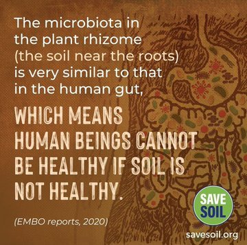 If health of our soil degrades then our health will also degrades.
#SaveSoil 
#ConsciousPlanet 
@cpsavesoil