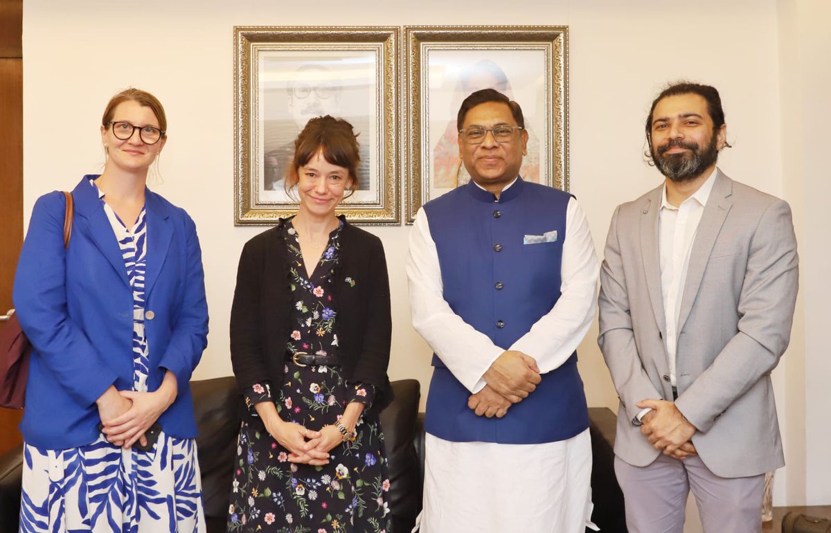 Productive meeting with @SwedenAmbBD on strengthening 🇧🇩🇸🇪 ties! We explored boosting collaboration in #CleanEnergy & #SmartEnergy for a greener future. 💚 Exciting prospects for making our #RMGSector more #EcoFriendly discussed. #SustainableDevelopment #GreenRevolution 🌱