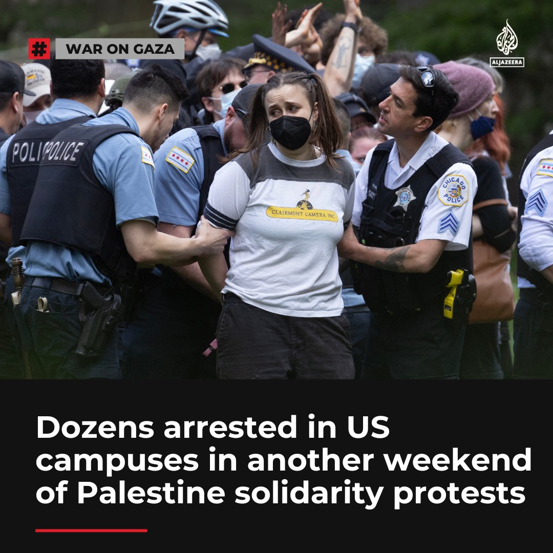 More than 2,000 people have been arrested nationwide as students continue protests calling for a ceasefire in Gaza aje.io/er7itn