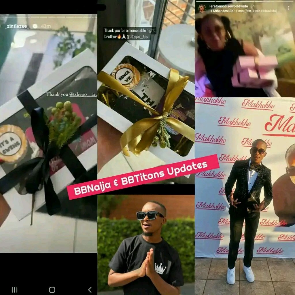 A Very Kind F£llow😍❤🌟BBMzansiS4 Makhekhe Bl£ss£s His Coll£agu£s With Gifts As A Grat!tűde For Coming To His Homecoming Party Yesterday 😍❤🌟

#BBMzansi #Syamosha