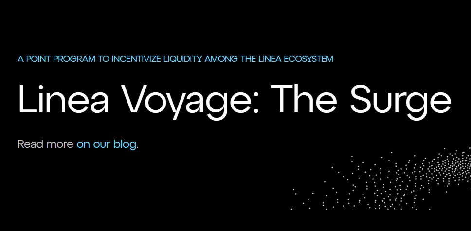 LINEA Voyage: The Surge Airdrop
 
Farm Referrals Linea Build LXP-L Points will be received as airdrops within the ecosystem, the more accumulated, the more received. 

✅ Access the link: referraIs.llnea.build/?refCode=XxzzM…
✅ Select Log in => Connect Metamask wallet 
✅ Claim actions,…