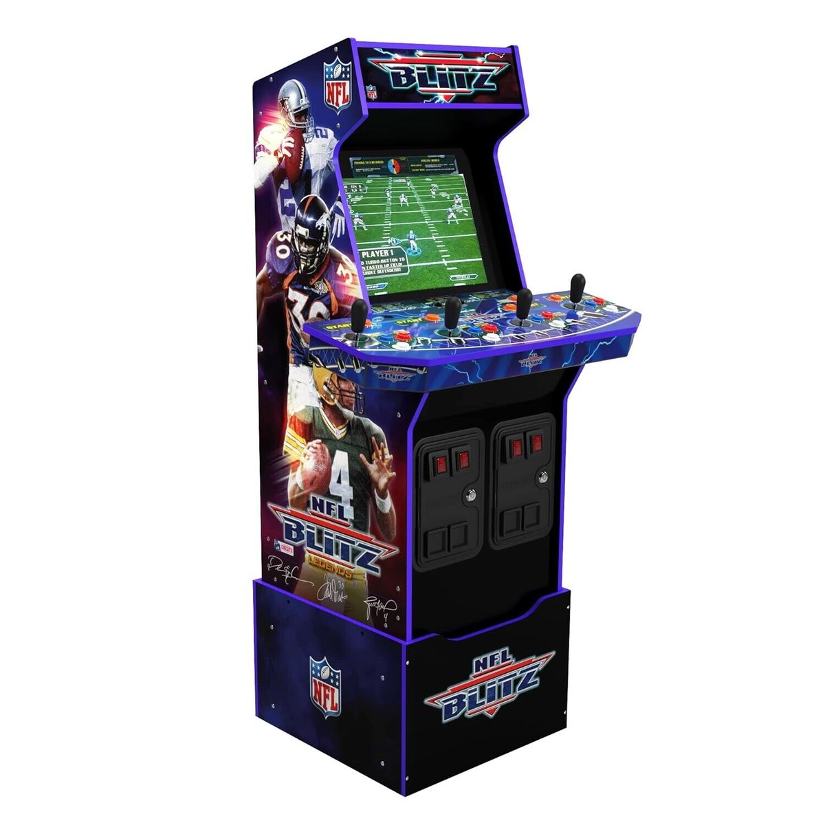 AD: NFL Blitz Legends Arcade Machine - 4 Player, 5-Foot Tall Full-Size Stand-Up Game ebay.us/GSXCye #giftideas 🐺#giftsforher #ukgifts🥖#Rain #supportsmallbusiness