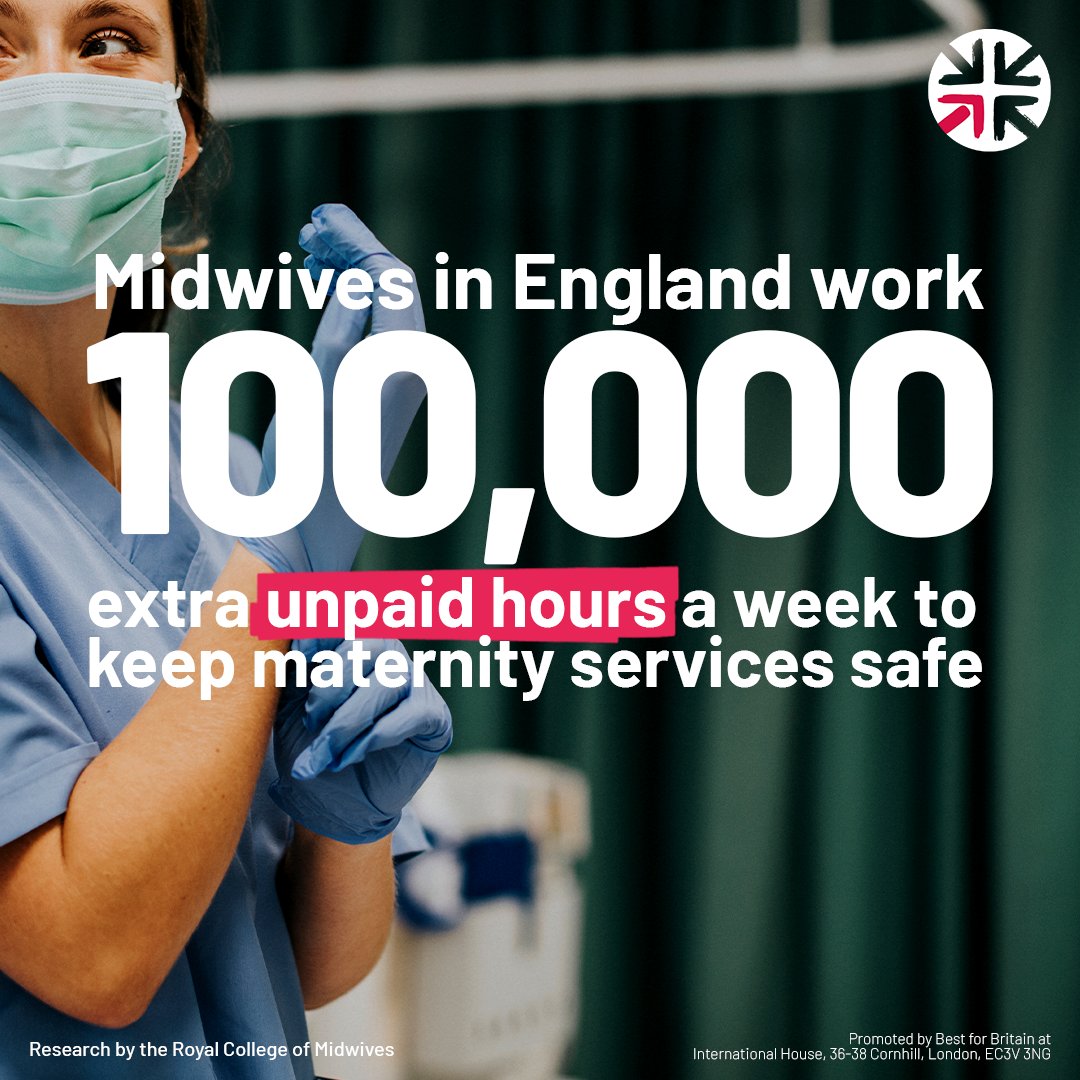 Today is International Day of the Midwife #IDM2024 After 14 years of the Tories' systemic NHS neglect, midwives & maternity support workers are doing 1000s of unpaid hours to hold services together. This government won't fix the NHS crisis. We need one that will. @MidwivesRCM