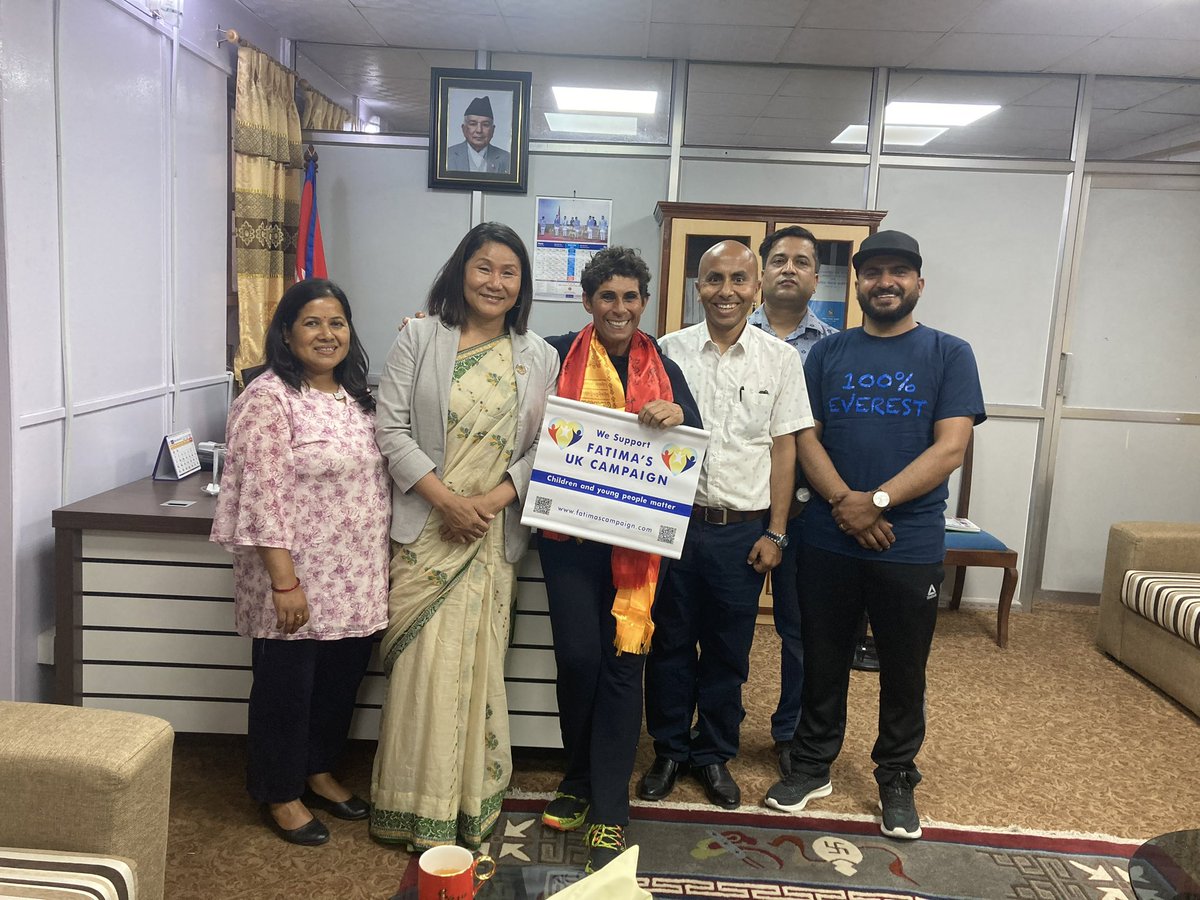 Fatima’s UK Campaign meets 
Deputy Speaker of the House of Representatives in Nepal. 
Indira Rana Magar with the children at her orphanage. The thought of young children being stuck in prisons with no fault of their own always plagued Indira Rana Magar.