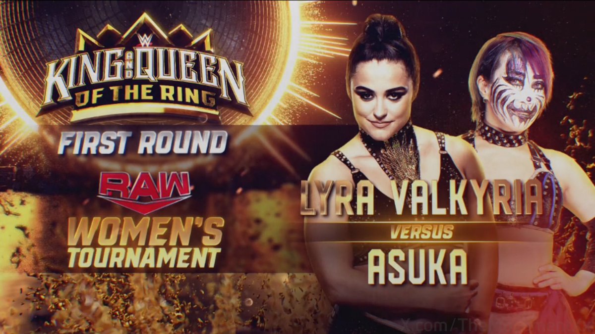 Tomorrow #WWERaw  Queen Of The Ring Tournament 1st Round @Real_Valkyria v @WWEAsuka