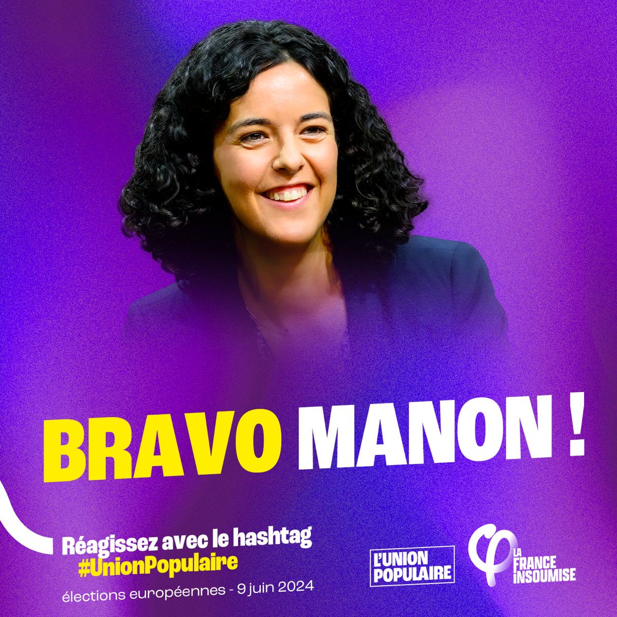 Bravo à Manon Aubry qui a survolé le débat face aux autres têtes de liste. #LeGrandJury #UnionPopulaire