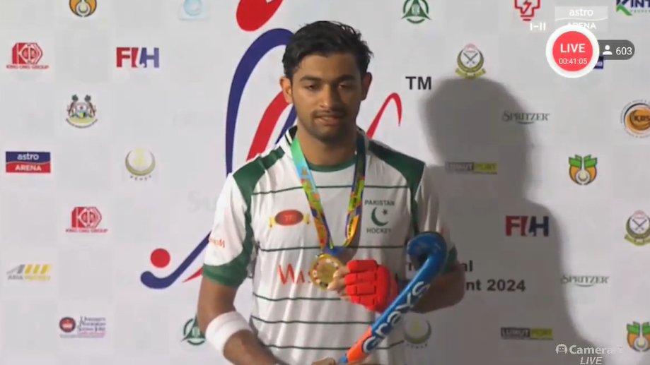 Muneeb Farrukh (@muneeb313_) on Twitter photo Hannan Shahid, who scored the opening goal against Korea, bags the award for Player of the Match π΅π°β¨π
#SASC24 #HockeyTwitter <a href="/Hannan_shahid09/">Hannan Shahid</a> Hannan Shahid, who scored the opening goal against Korea, bags the award for Player of the Match π΅π°β¨π
#SASC24 #HockeyTwitter <a href="/Hannan_shahid09/">Hannan Shahid</a>