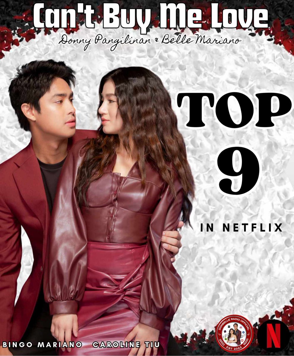 JUST IN: #CantBuyMeLoveDB is still at the Top 9 on Top 10 TV Shows in the Philippines Today. ❤️🏷️

Congratulations, #DonBelle and Team CBML🙌

Congratulations to all Bubblies and Solids. Keep POWER STREAMING!

BINGLING THROUGH IT ALL 

#CBMLOnNetflixEP146
#CantBuyMeLove