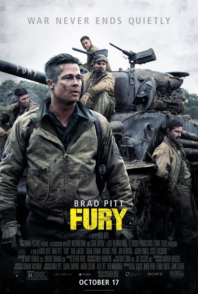 #Fury ; [ IMDb 7.6 ⭐ ] Action | Drama | War | English + ESub | 🖇️ 🔝 Thread 🧵 1945 இரண்டாம் #உலகப்போர் முடிவுக்கு வரும் நேரம், அமெரிக்காவின் Army Tank எல்லாம் ஜெர்மனிக்குள்ள அணிவகுத்து உள்ள போய்கிட்டு இருக்காங்க. செல்லும் வழியில் அவர்கள் மீது German Soldier நடத்தப்படும் ⬇️