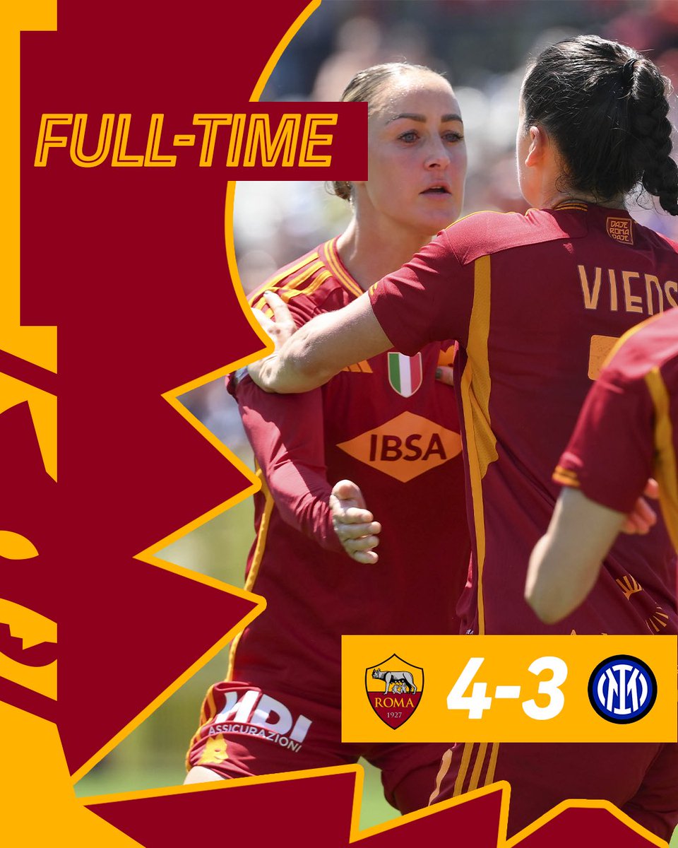 🟡 FULL-TIME 🔴 Happy Sunday everyone! 😎 #ASRomaWomen