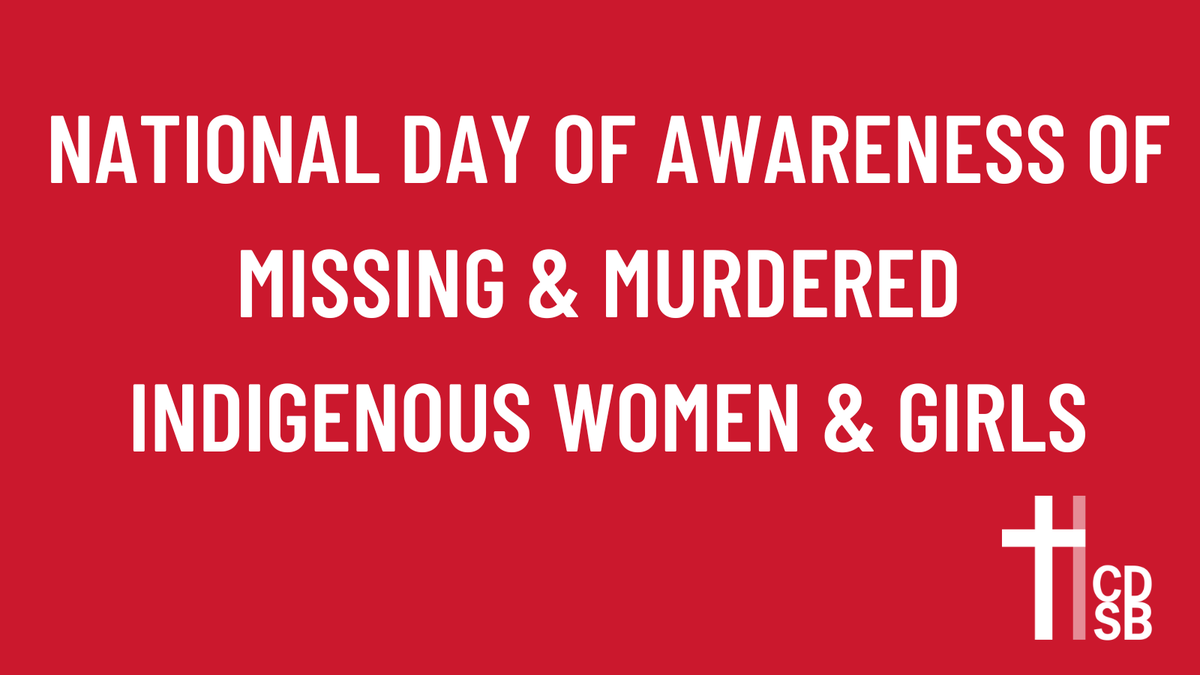 May 5th is National Day of Awareness of Missing and Murdered Indigenous Women and Girls. Today, we honour the survivors and remember the lives and legacies of the missing and murdered Indigenous women, girls and Two-Spirit people. #RedDressDay #MMIWG2S