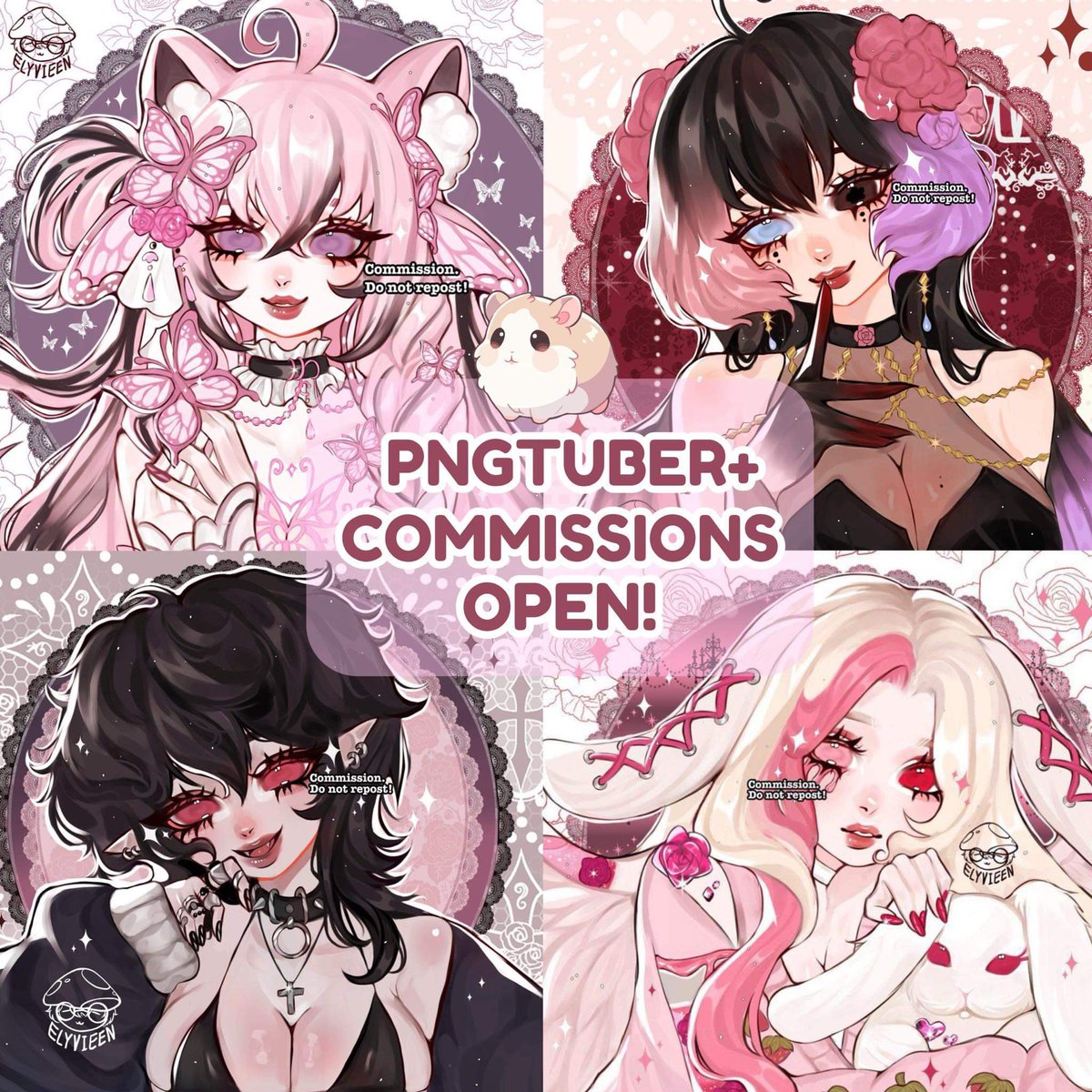 RTS are highly appreciated! 🎀✨
first batch of pngtuber+ comms are now open!! 5 slots only ~ 💝

120 USD - bust up 
dm /order in my kofi! 🎀