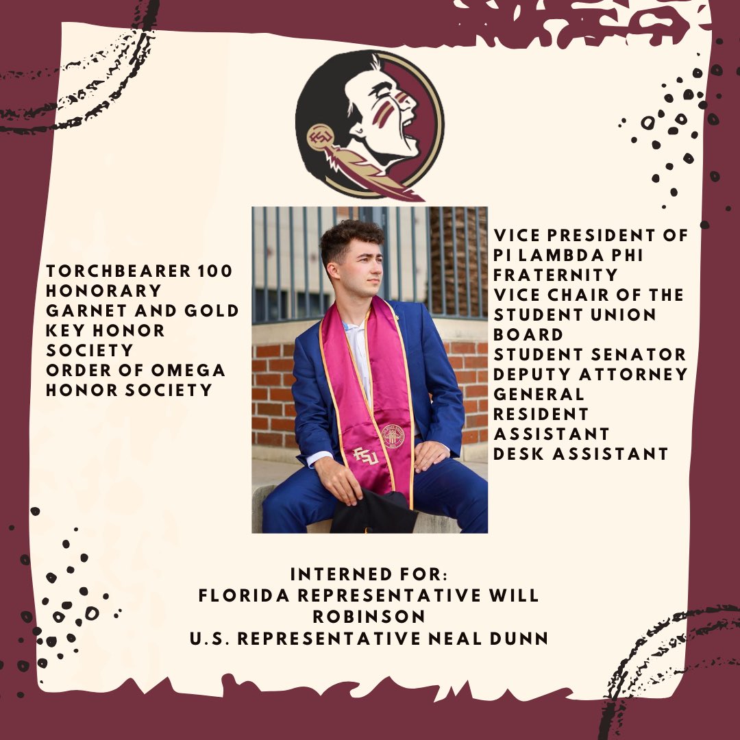 PaulaPatten's tweet photo. What an amazing day celebrating my oldest who started his time at FSU as an astrophysics major and ended Cum Laude with a Bachelors of Science in Political Science with an additional major in Criminology and minor in Physics! Super proud ❤️ https://t.co/qbckyB4zD4