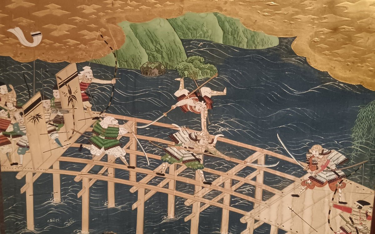 Detail from a six-fold screen depicting scenes from the Genpei War, early Edo period (mid-1600s) @MuseoStibbert