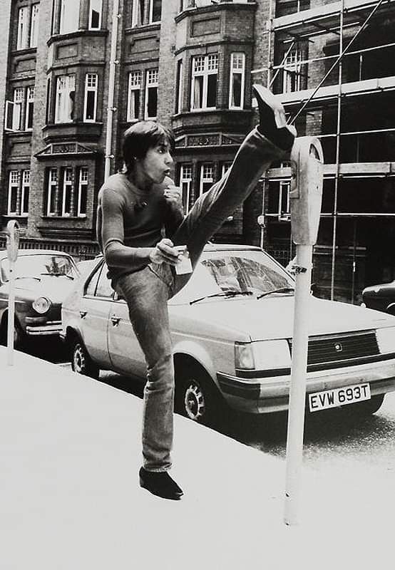Ministry of Iggy walks London, June 1981. #IggyPop #JohnCleese