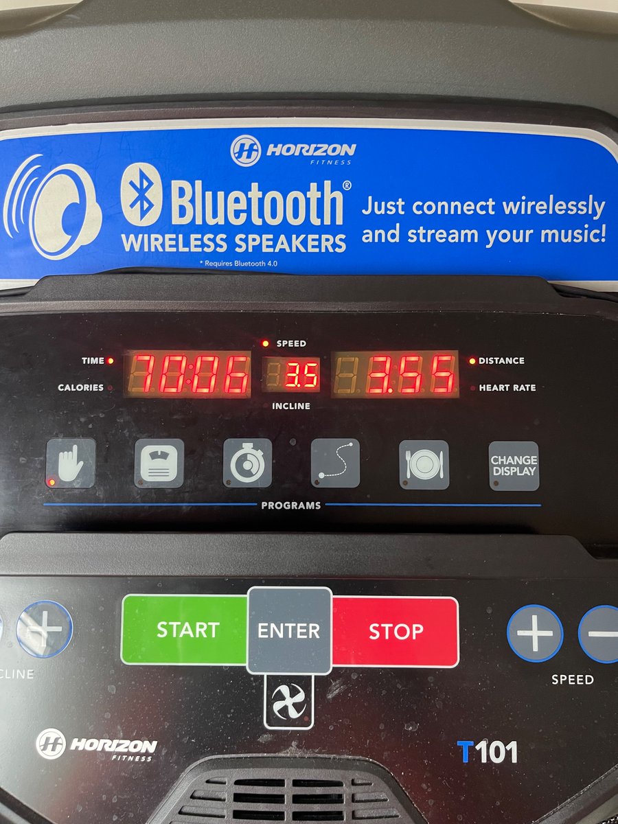 Tosha’s Treadmill Thoughts
10 mins - 10 incline, 3.5 mph
20 mins - 10 incline, 2 mph
40 mins - 0 incline, 3.5 mph
Mental Health Awareness Month
“Alone A Lot”
youtu.be/LPxUleZFusY?
“Good Morning Mercy”
youtu.be/GP87NRUAiGk
#ExtremeOwnership #StillLearning 
#LivingABetterLife